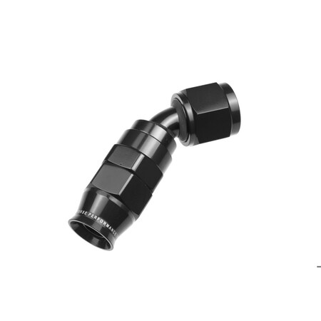 Redhorse HOSE ENDS 6 AN Hose 6 AN Outlet 45 Degree PTFE Reusable Anodized Black Aluminum Single 1245-06-2